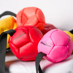 Schweikert Leather Football with Handle - Silicon-Filled 8cm group