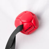 Schweikert Leather Football with Handle - Silicon-Filled 8cm red top