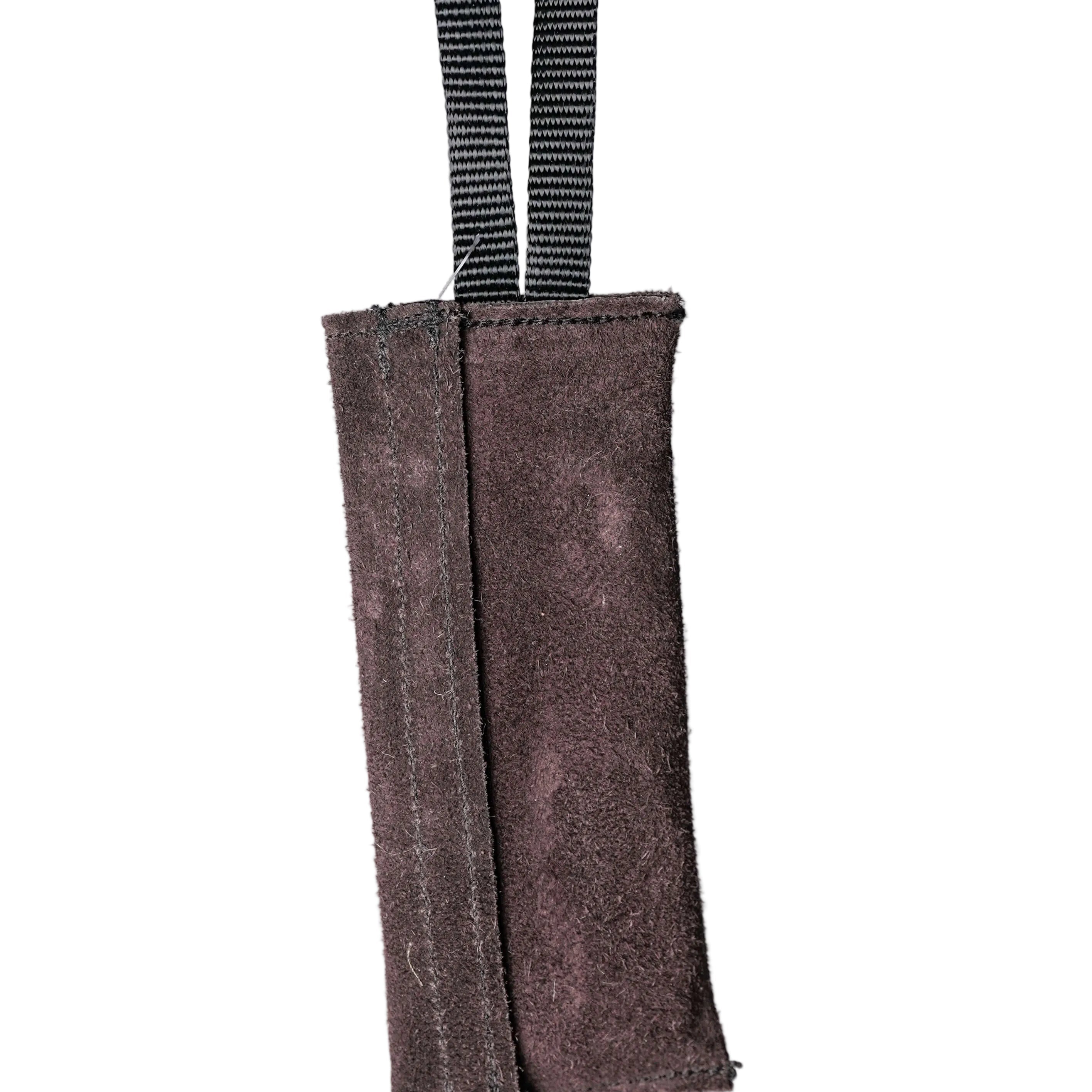 Schweikert Leather Puppy Tug with One Handle 20cm Brown back