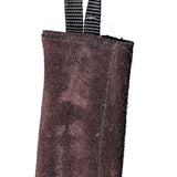 Schweikert Leather Puppy Tug with One Handle 20cm Brown strong stitching