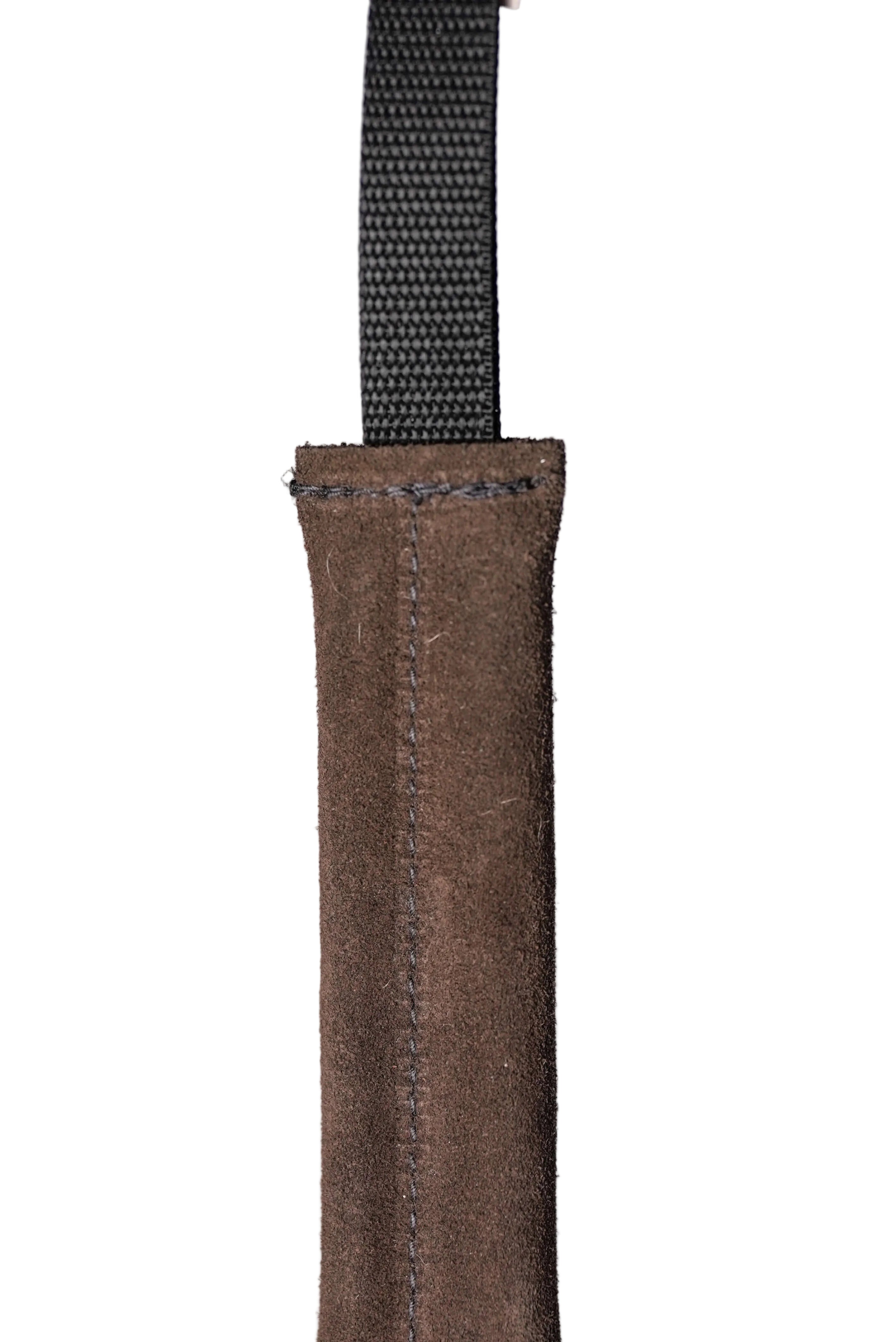 Schweikert Leather Puppy Tug with One Loop Handle Brown rear side