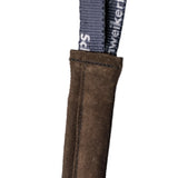 Schweikert Leather Puppy Tug with One Loop Handle Brown stitching