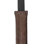 Schweikert Leather Puppy Tug with Two Loop Handles Brown 25cm stitching
