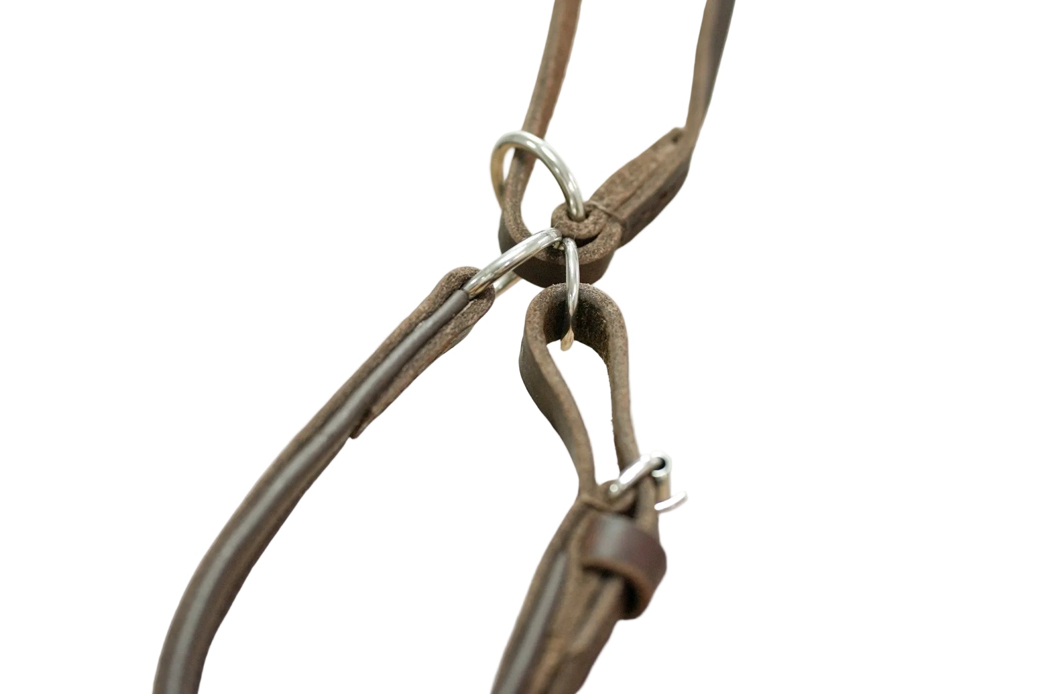 Schweikert Leather Quick Release Lead 18mm 16mm 175 cm Brown clasp side