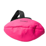 Schweikert Leather Rugby Ball with Handle - Air-Filled 20cm  pink