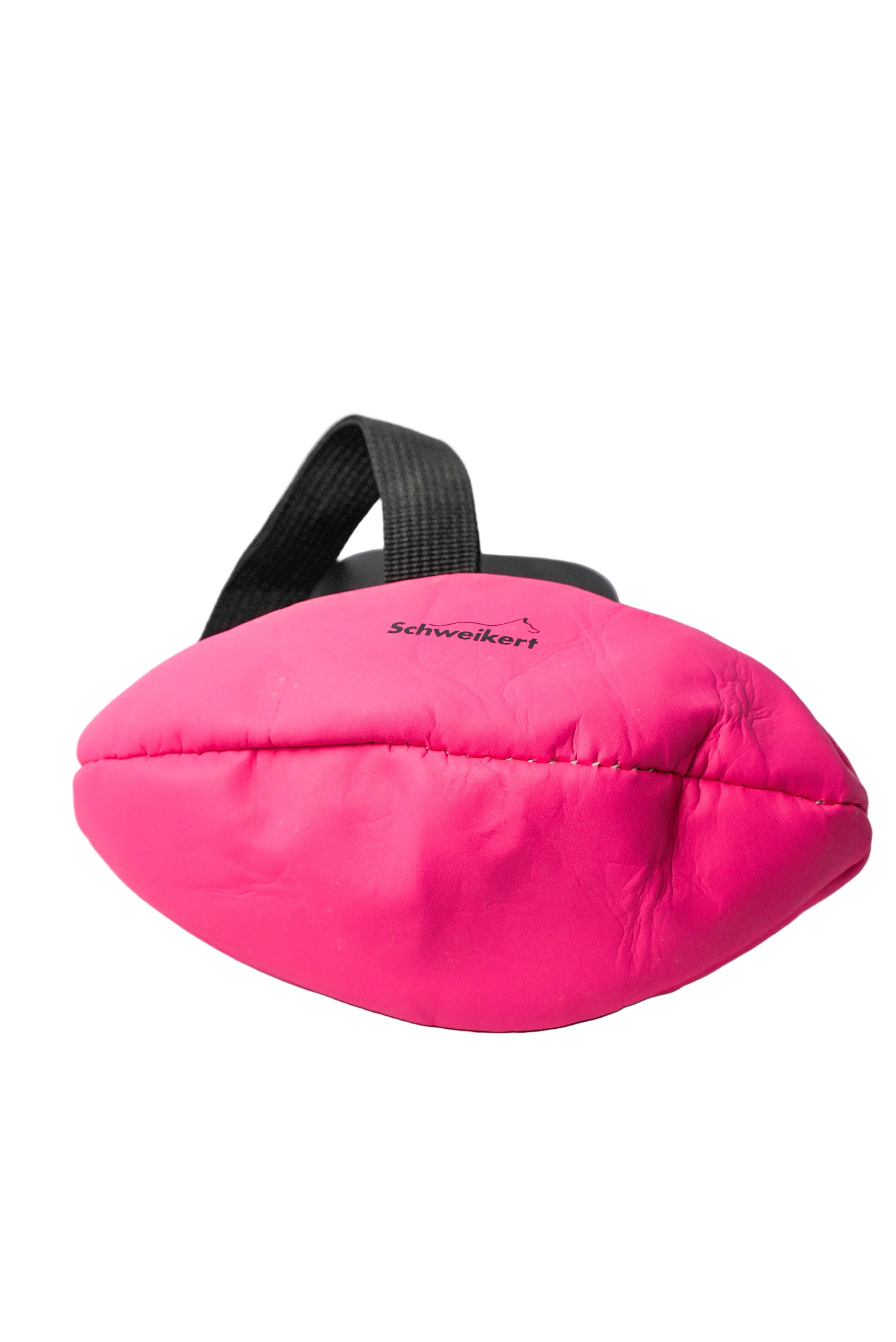 Schweikert Leather Rugby Ball with Handle - Air-Filled 20cm  pink
