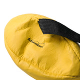 Schweikert Leather Rugby Ball with Handle - Air-Filled 20cm yellow