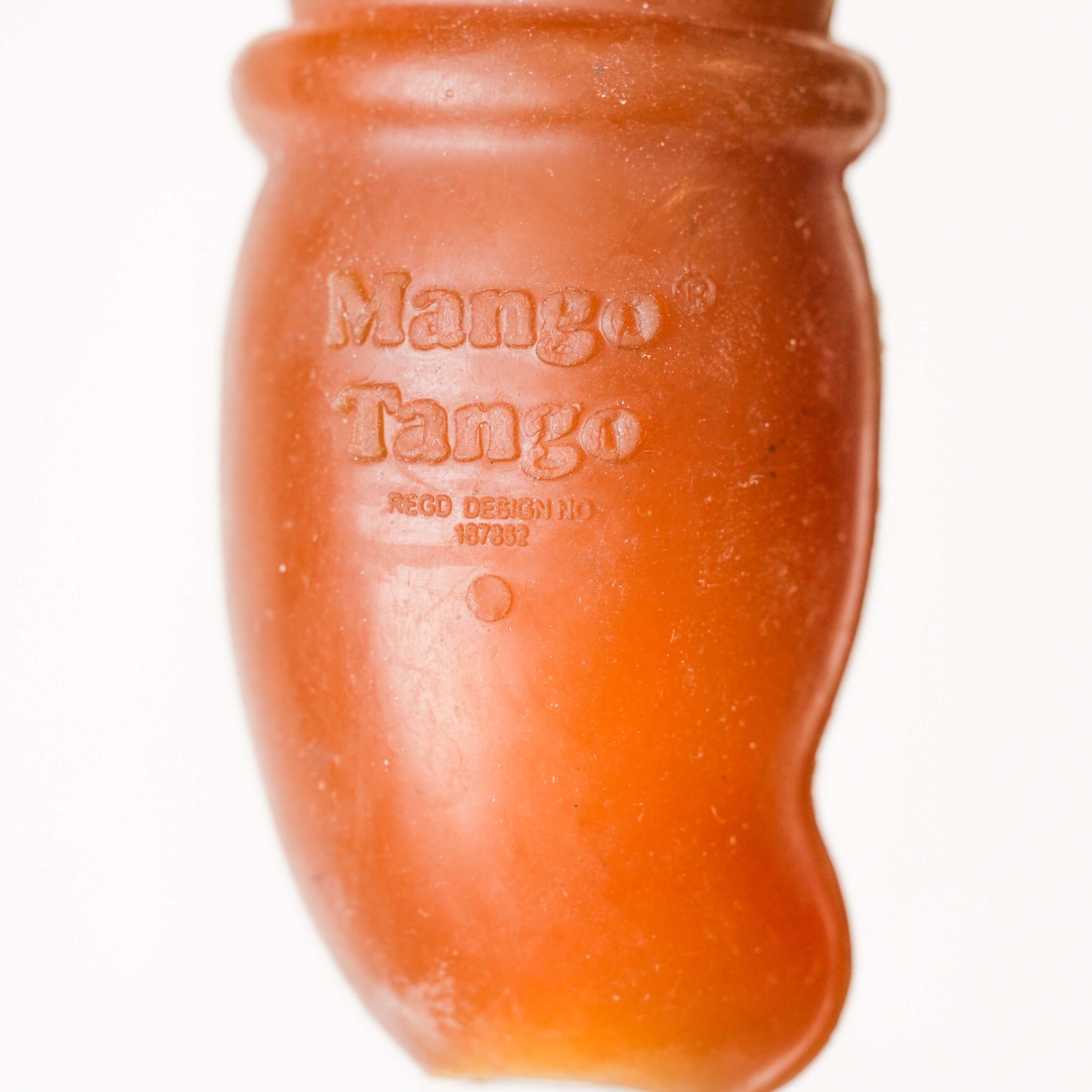 Schweikert Mango Tango Organic Natural Rubber Dog Toy on a String material