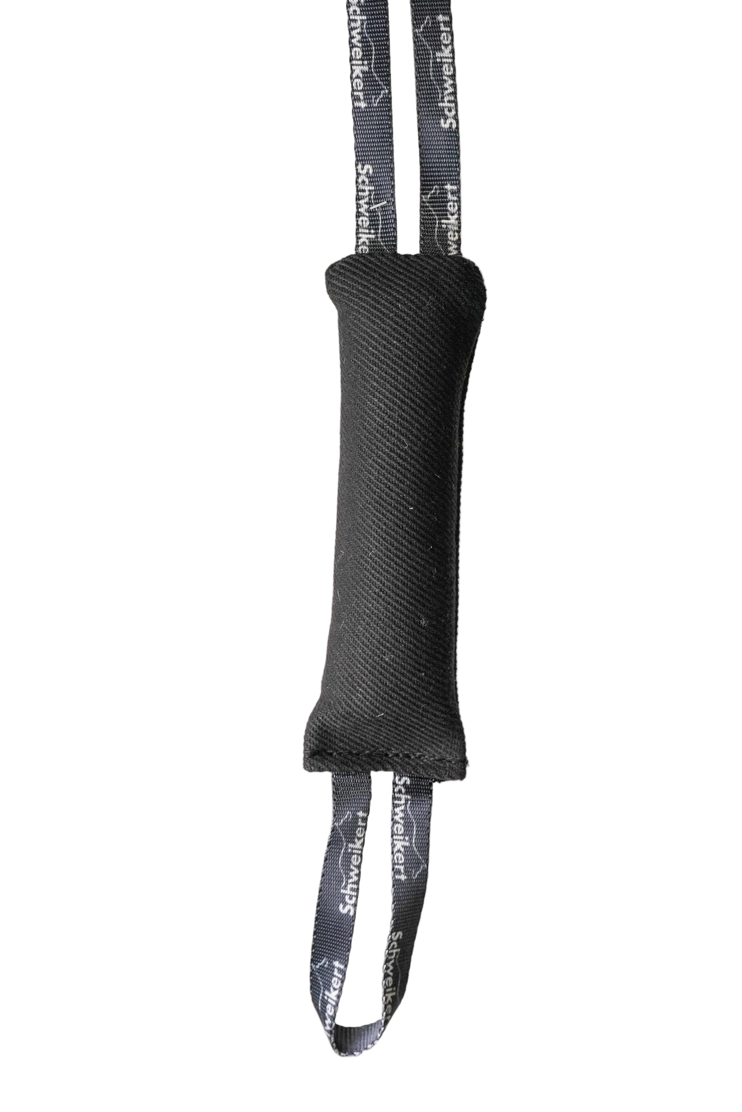 Schweikert Nylcot Puppy Tug with 2 Handles black front