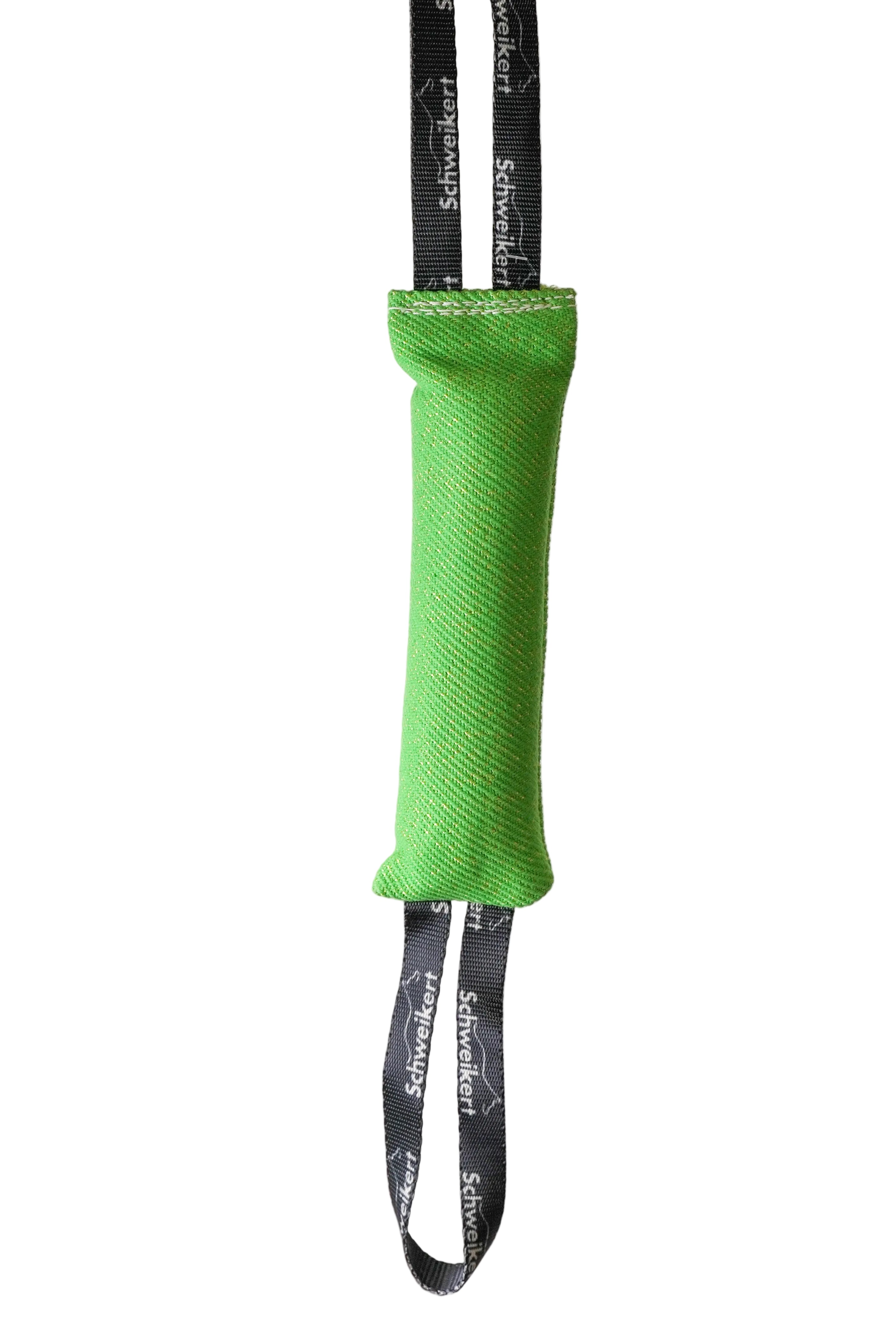 Schweikert Nylcot Puppy Tug with 2 Handles green front