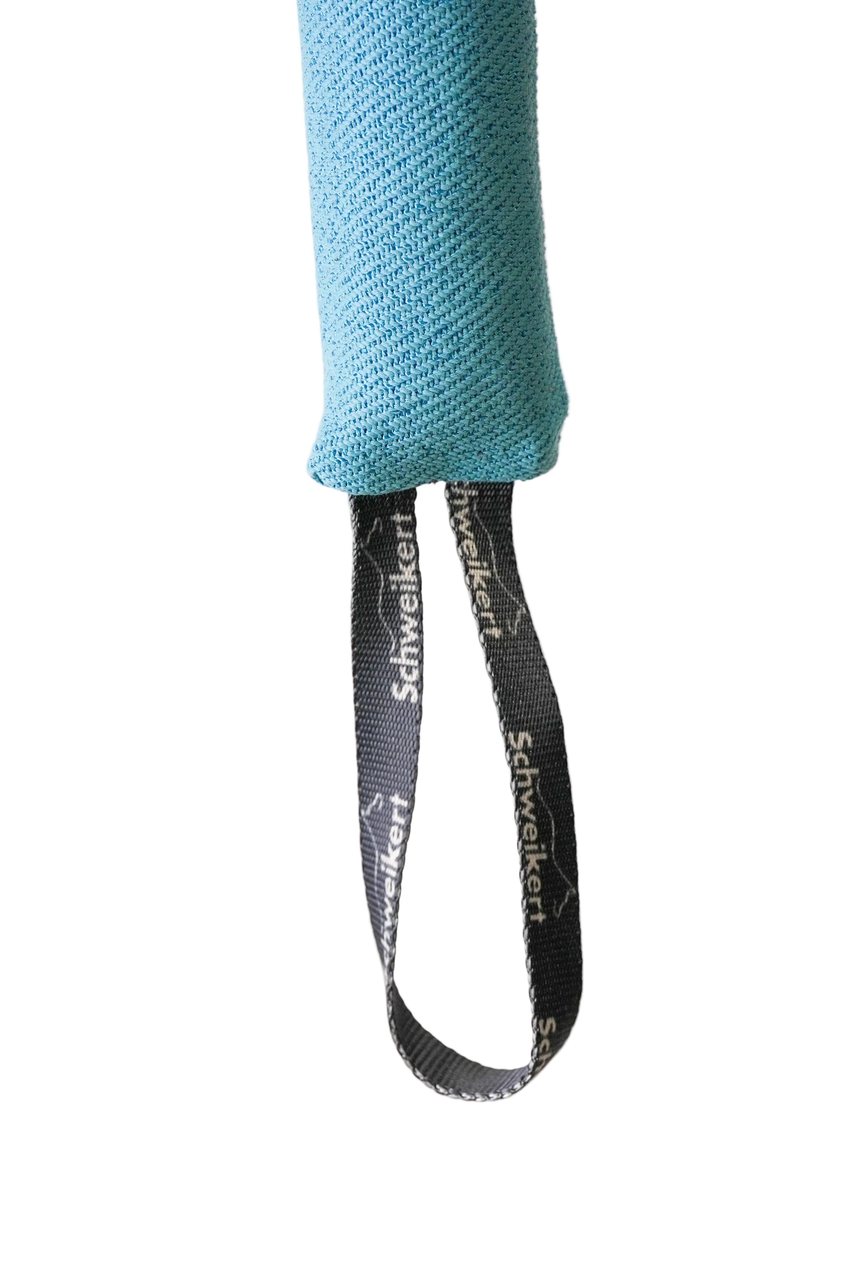 Schweikert Nylcot Puppy Tug with 2 Handles light blue handle