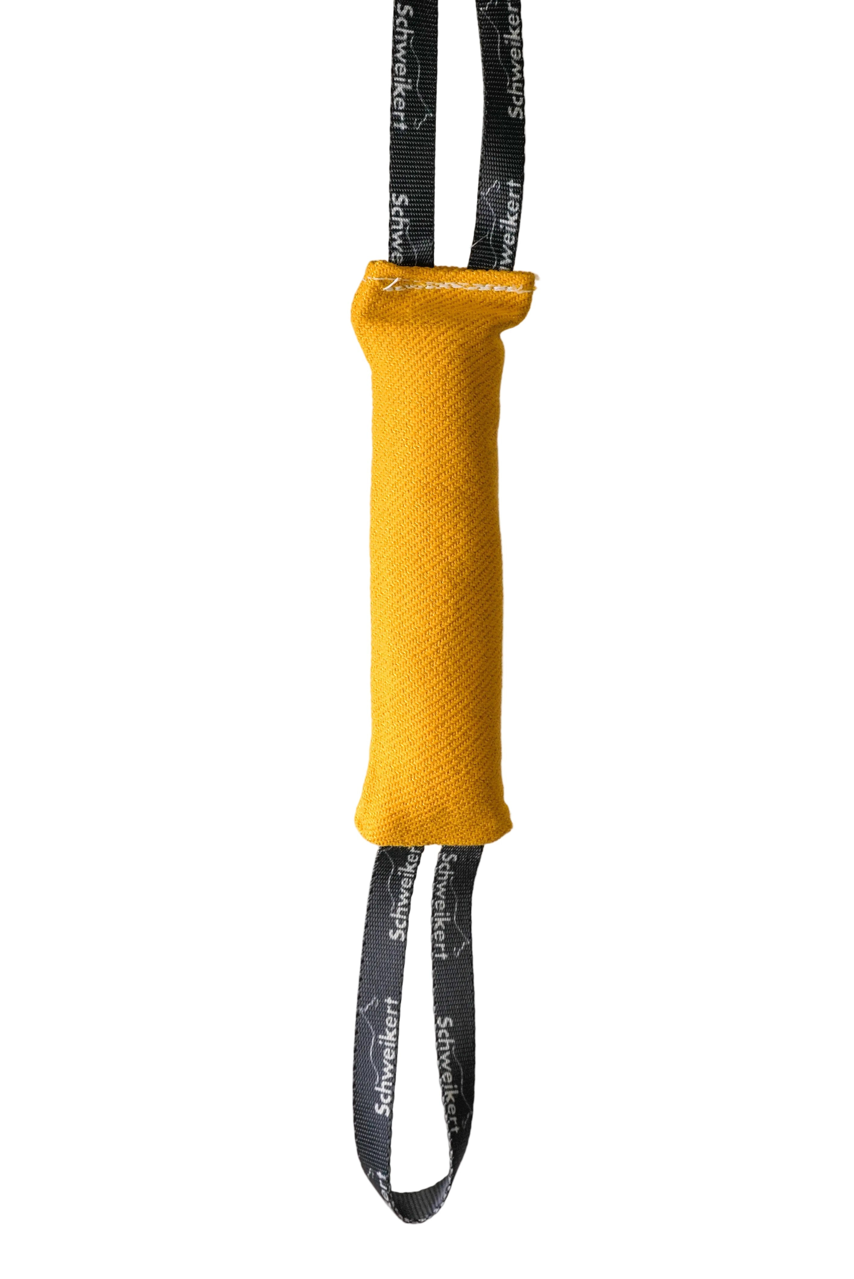 Schweikert Nylcot Puppy Tug with 2 Handles yellow front