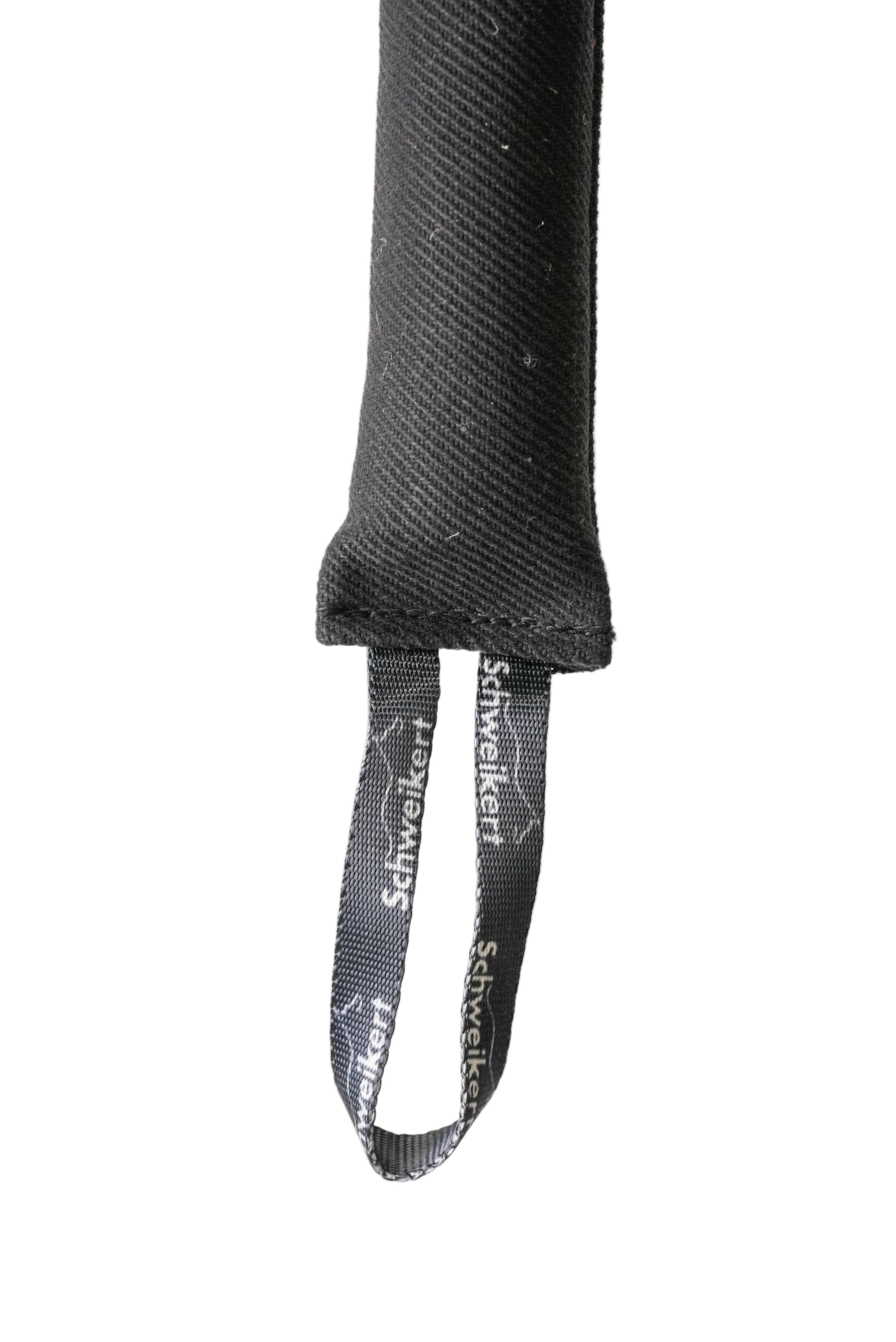 Schweikert Nylcot Puppy Tug with Handle Black handle