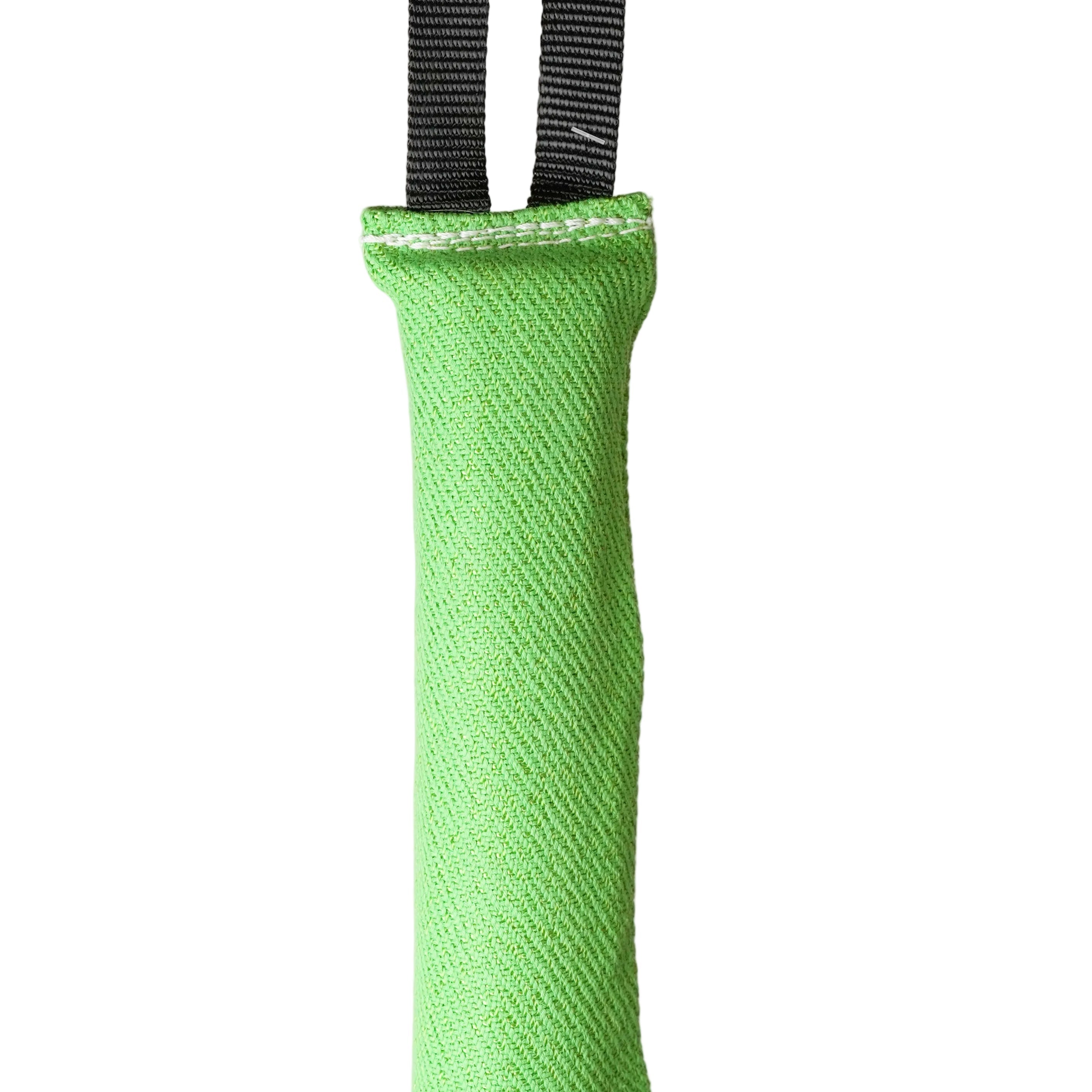 Schweikert Nylcot Puppy Tug with Handle Green front