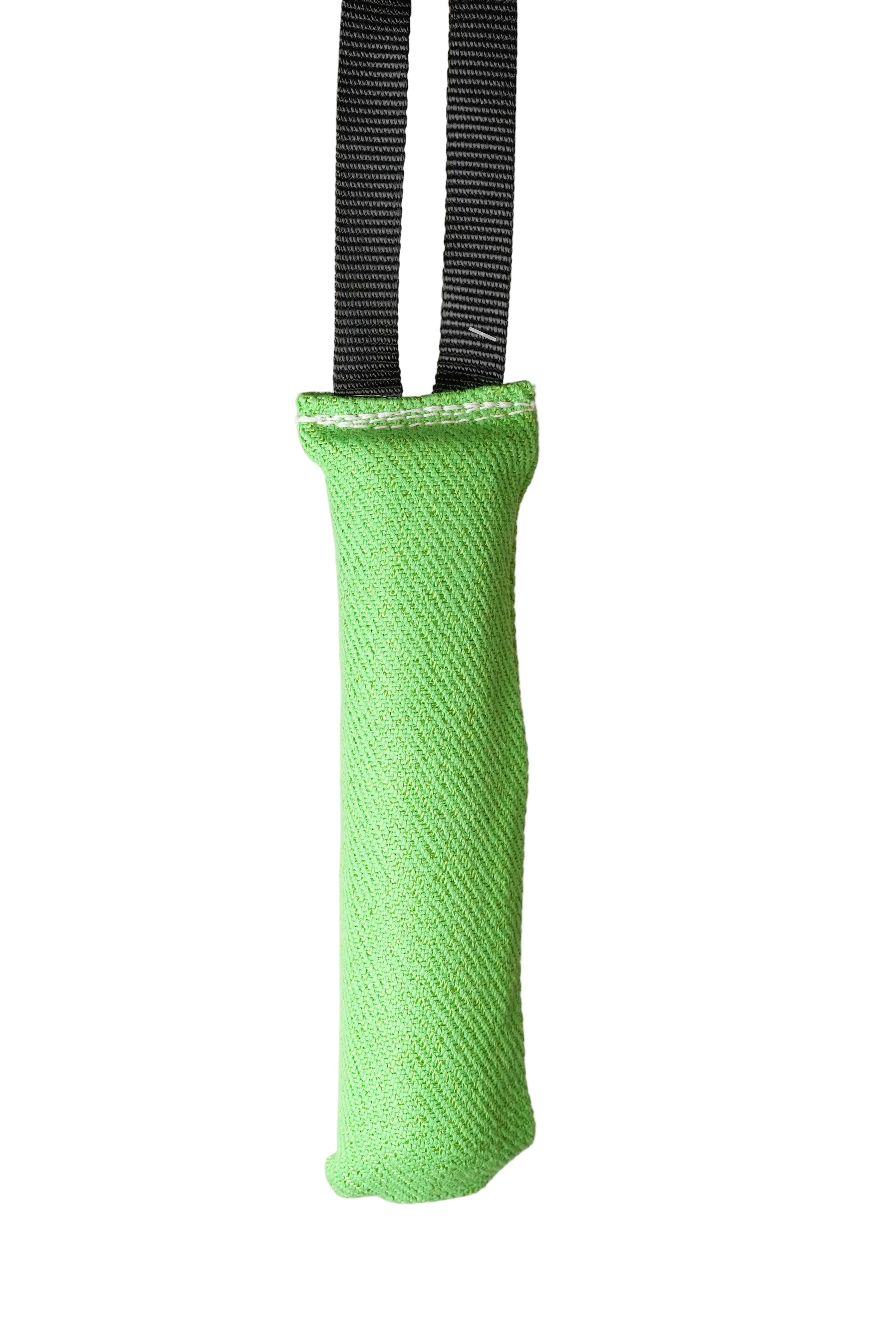 Schweikert Nylcot Puppy Tug with Handle Green front