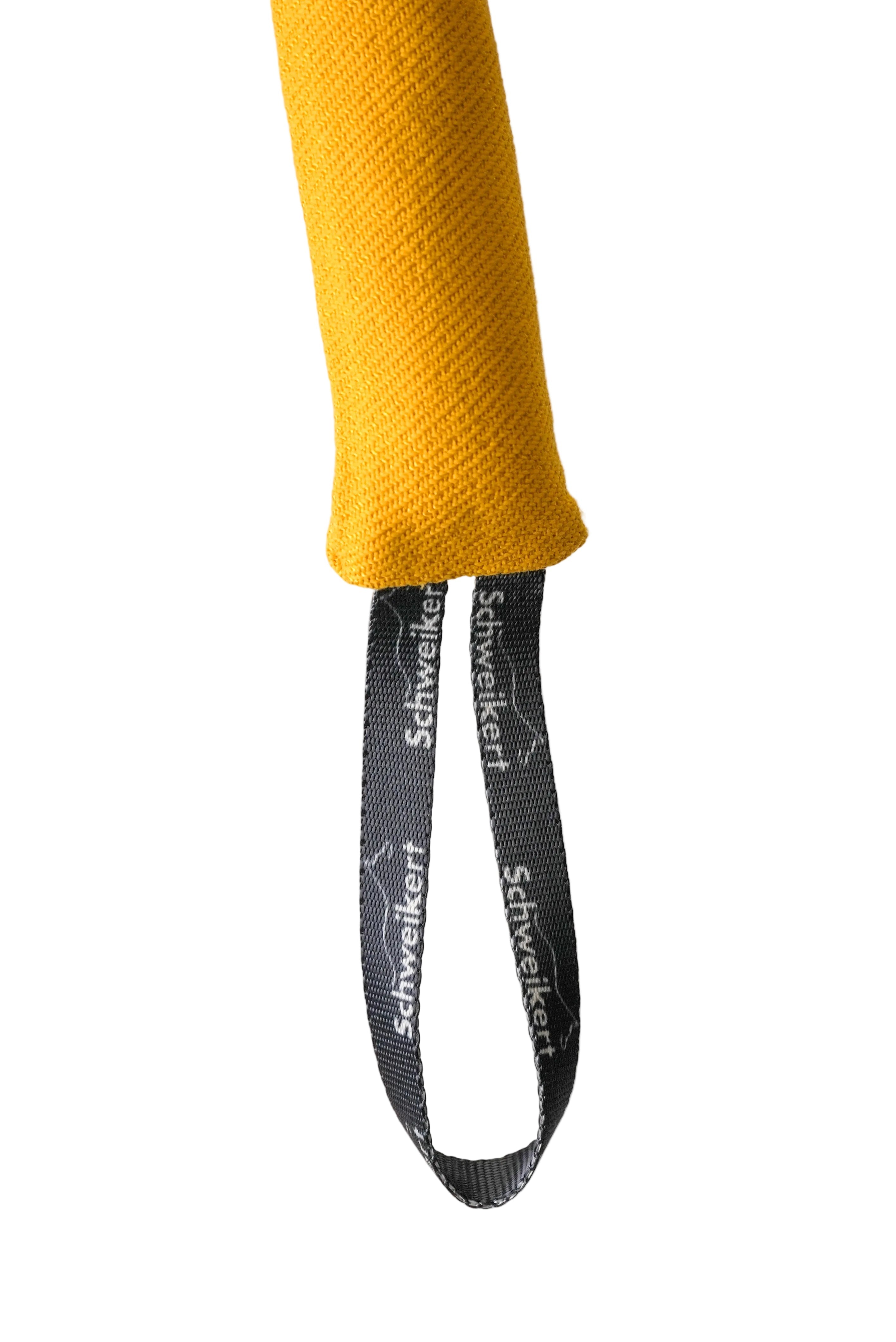 Schweikert Nylcot Puppy Tug with Handle yellow handle