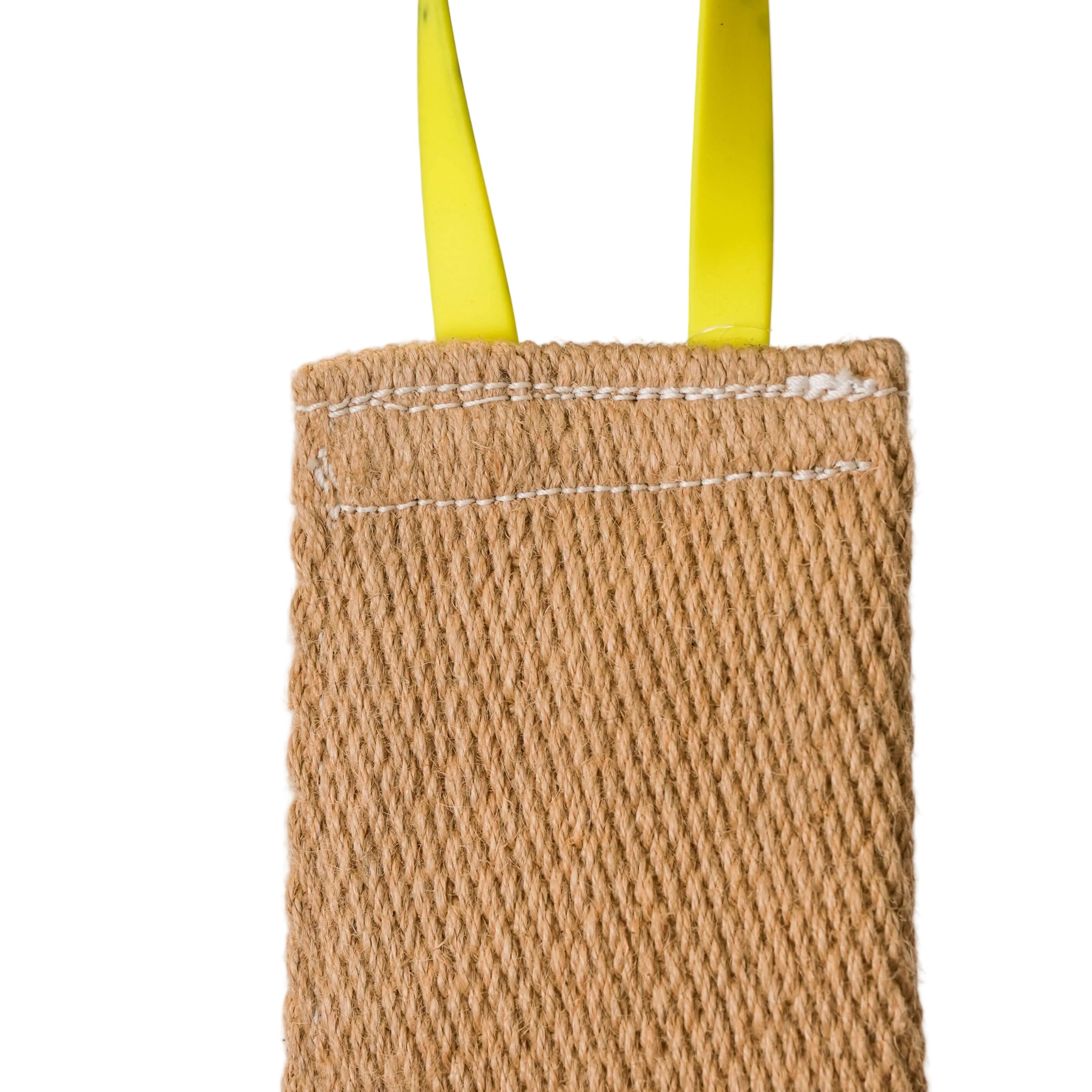 Schweikert Puppy Jute Tug with Loop Handle stitching