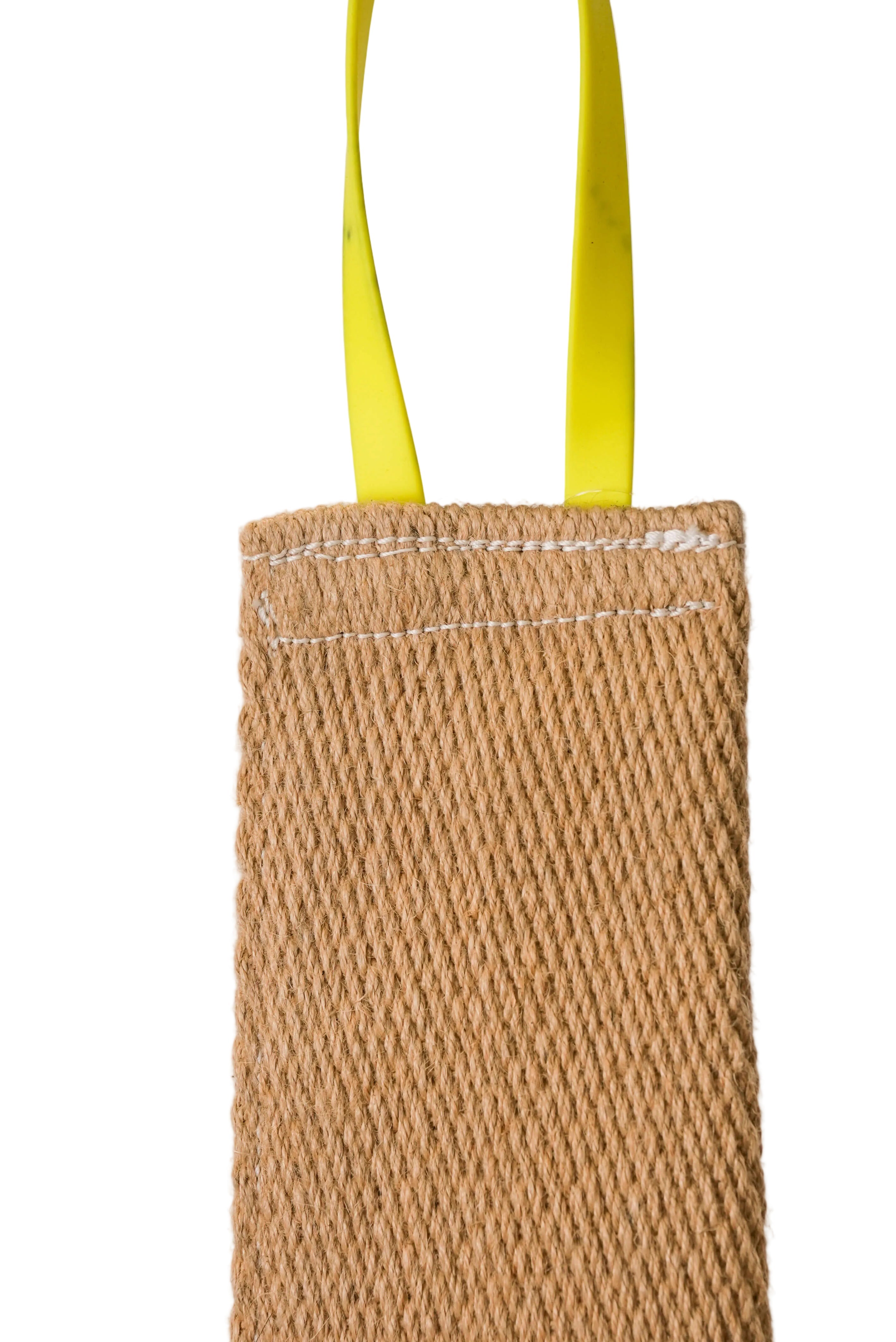 Schweikert Puppy Jute Tug with Loop Handle stitching