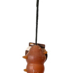 Schweikert Snorky Organic Natural Rubber Dog Toy on a Rope side