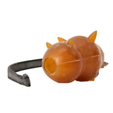 Schweikert Snorky Organic Natural Rubber Dog Toy on a String front