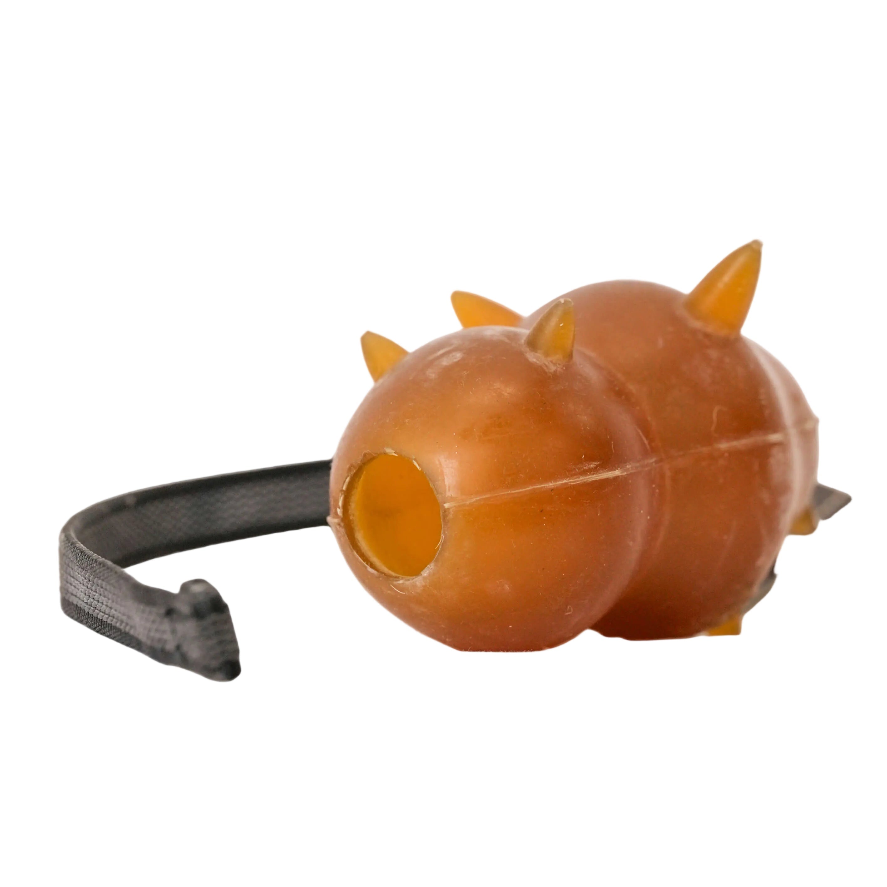 Schweikert Snorky Organic Natural Rubber Dog Toy on a String front