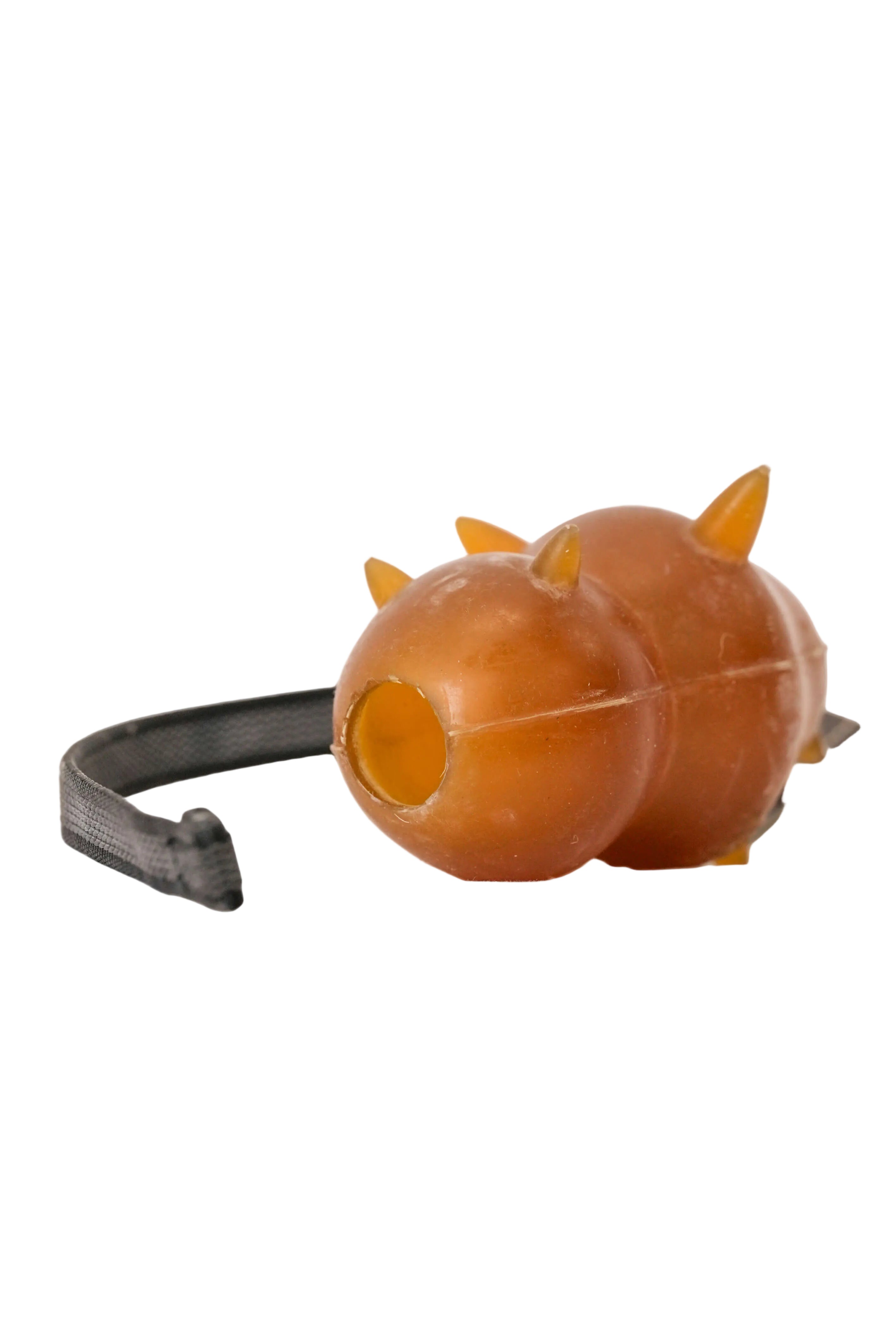 Schweikert Snorky Organic Natural Rubber Dog Toy on a String front