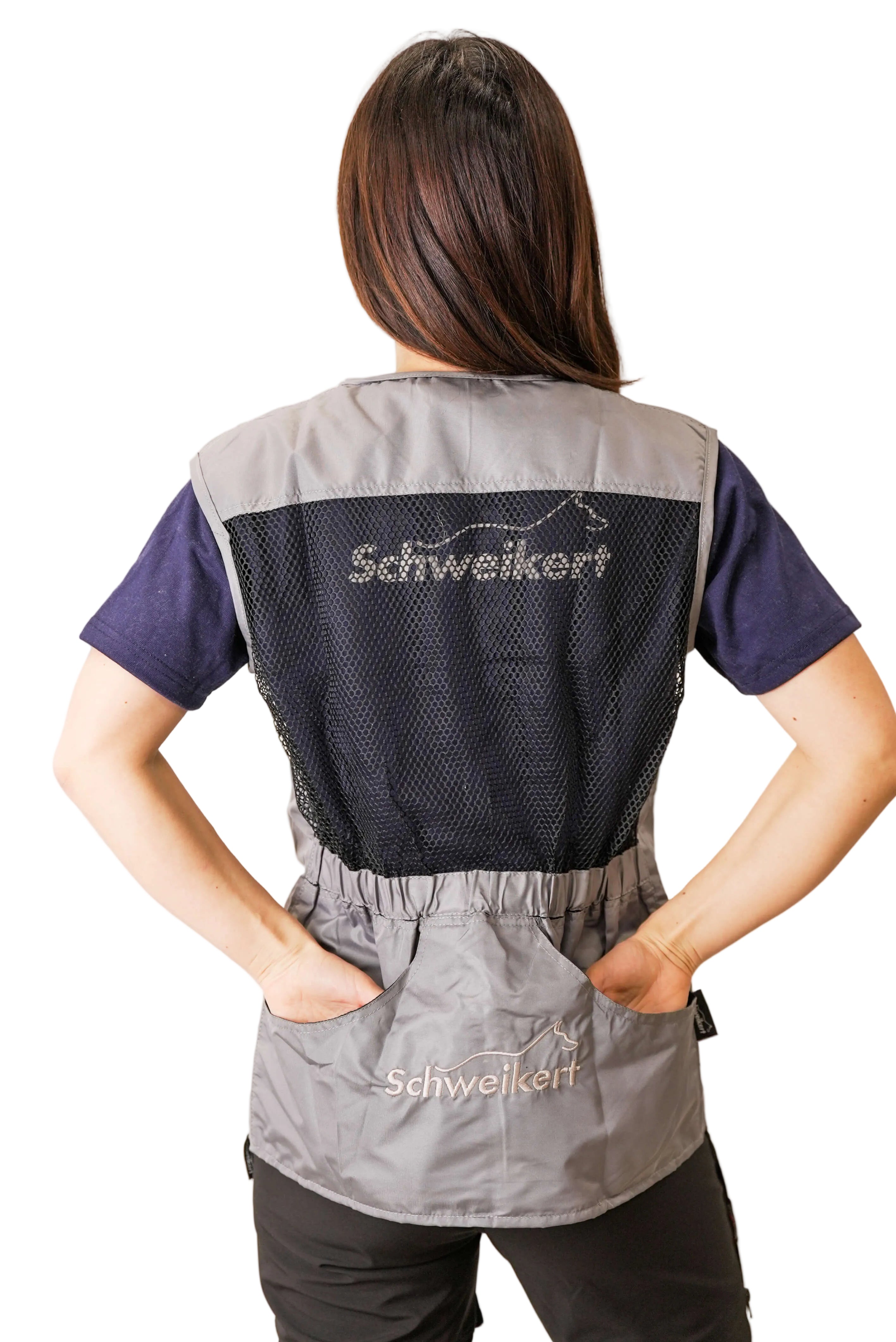 Schweikert Summer Dog Training Vest Unisex Black & Grey pockets