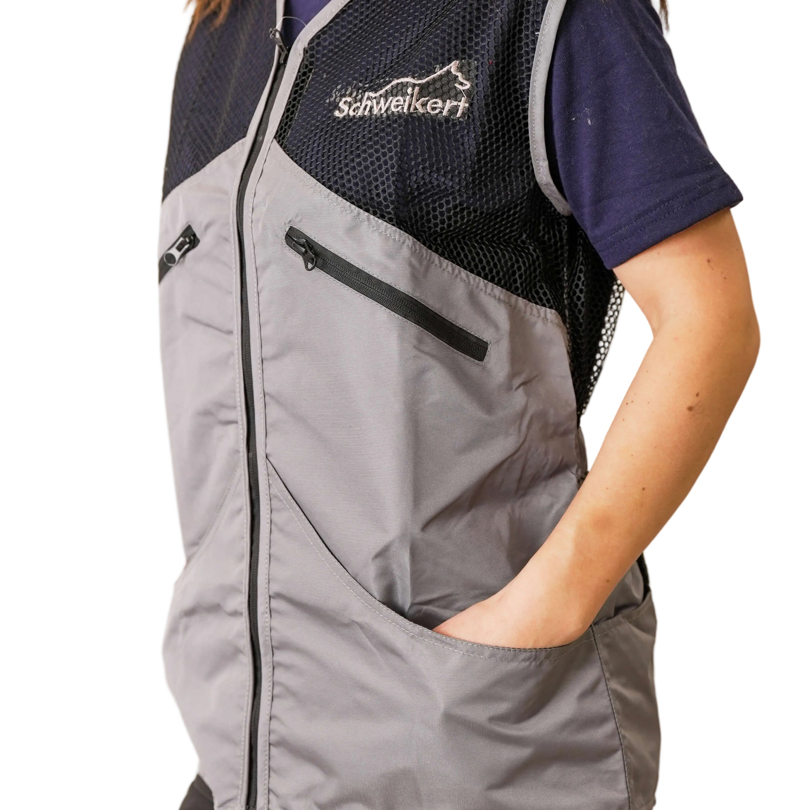 Schweikert Summer Dog Training Vest Unisex Black & Grey side