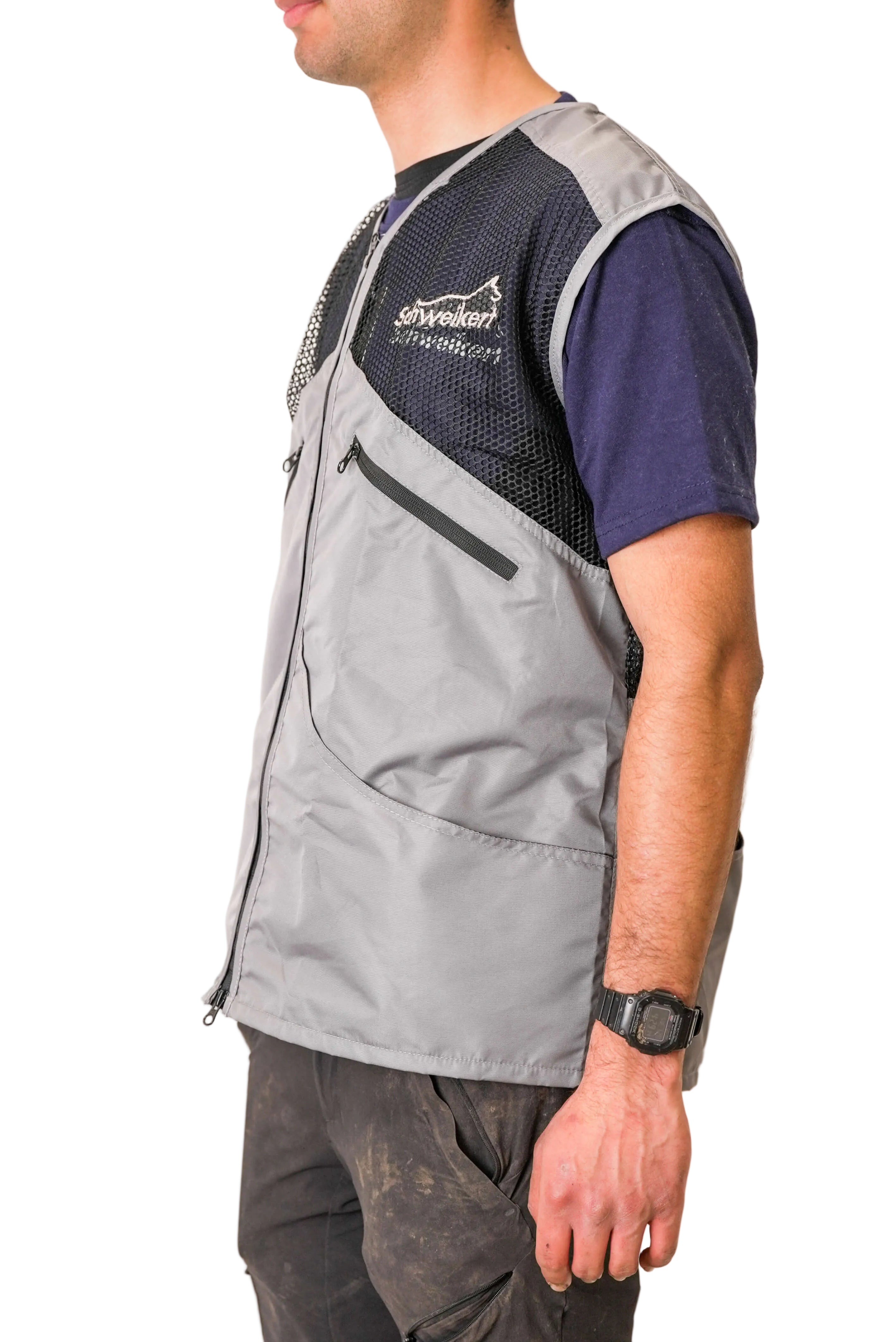 Schweikert Summer Dog Training Vest Unisex Black & Grey side 2