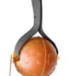 Schweikert Tschukaball Organic Natural Rubber Ball on a String angle