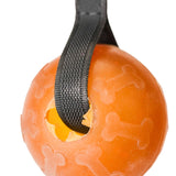 Schweikert Tschukaball Organic Natural Rubber Ball on a String closeup