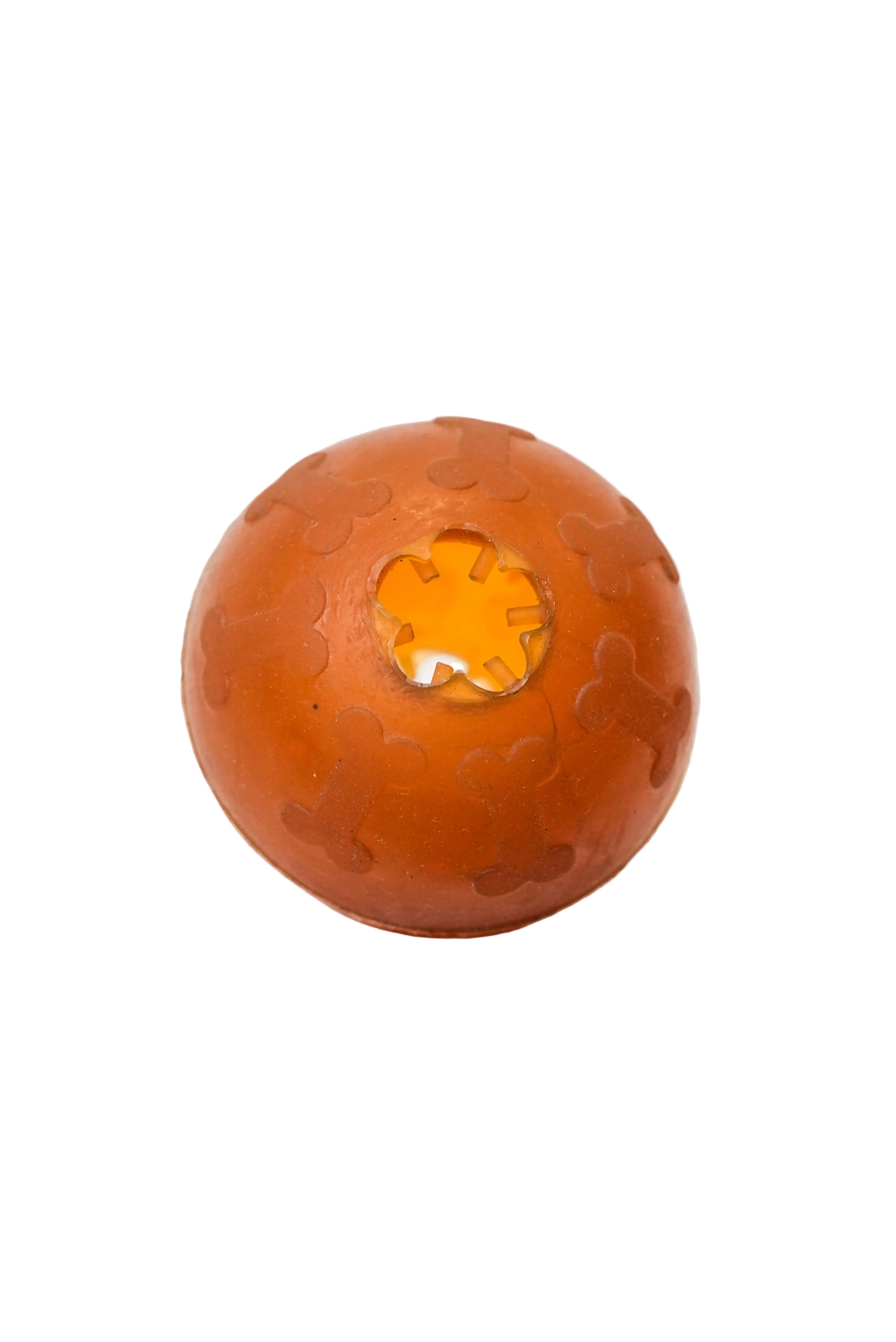 Schweikert Tschukaball Organic Natural Rubber Ball treats dispenser