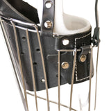 Schweikert Wire Muzzle with Leather Straps T0 for Belgian Malinois stainless steel wire