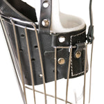 Schweikert Wire Muzzle with Leather Straps T0 for Belgian Malinois stainless steel wire