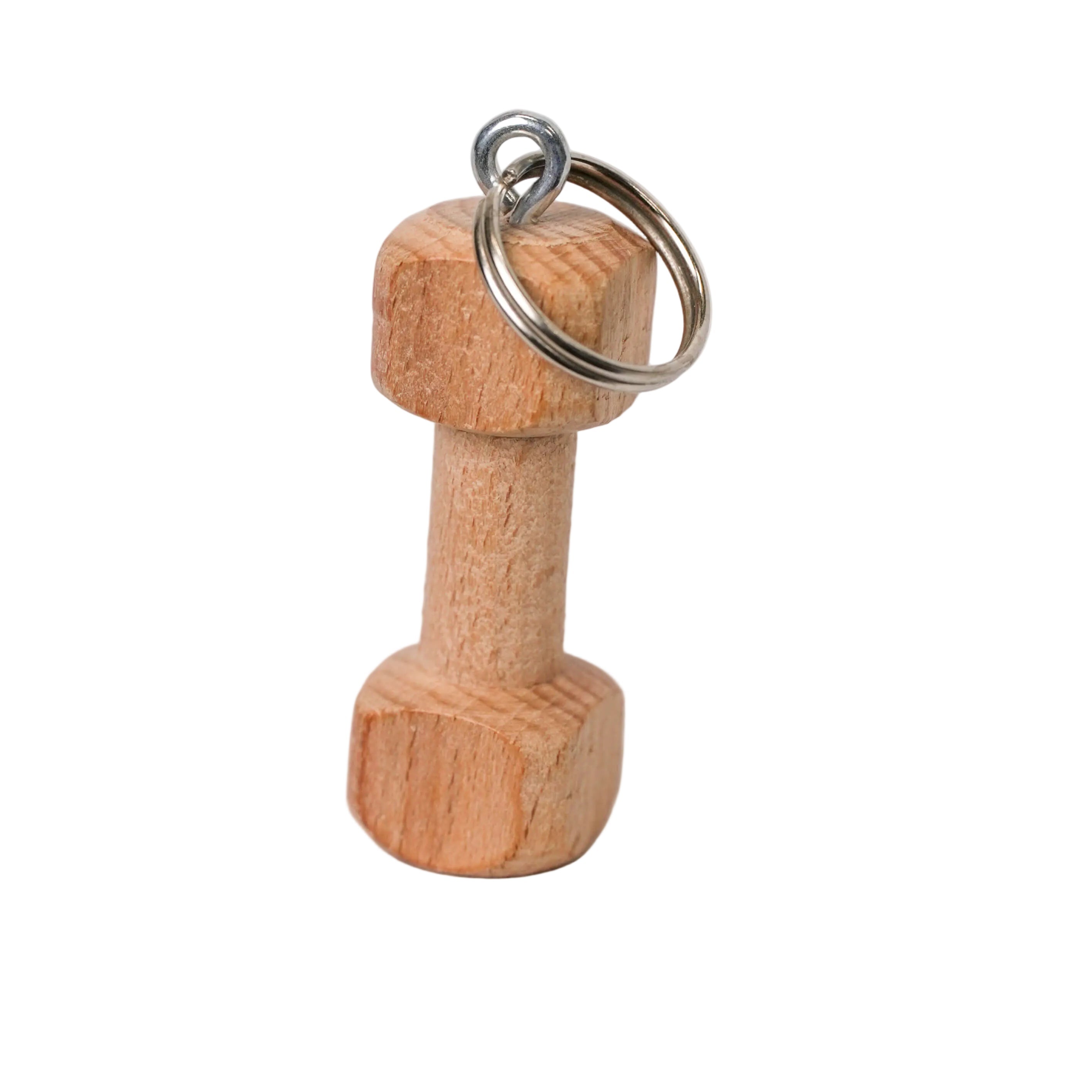 Schweikert Wooden Dumbbell Keyring main