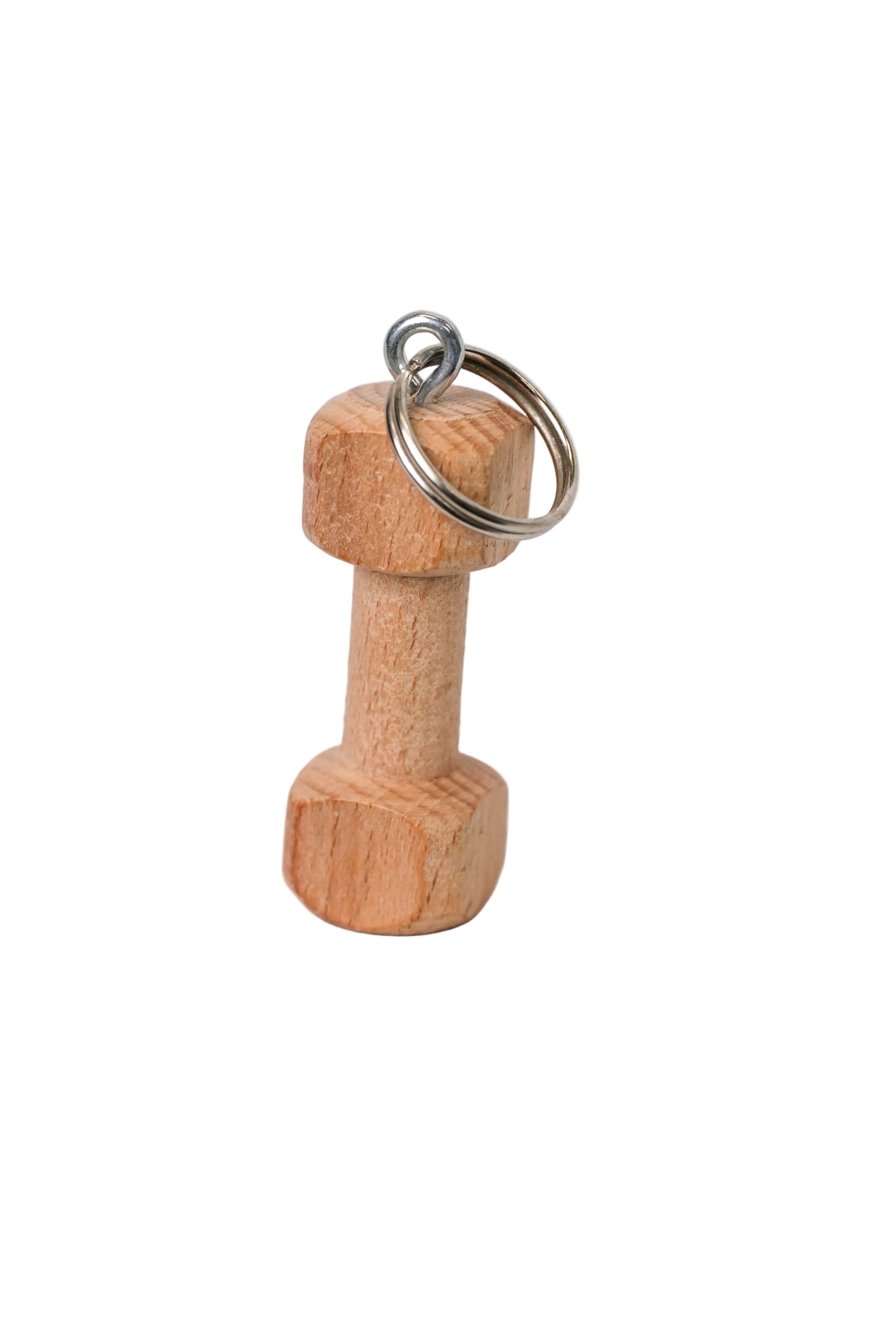 Schweikert Wooden Dumbbell Keyring main