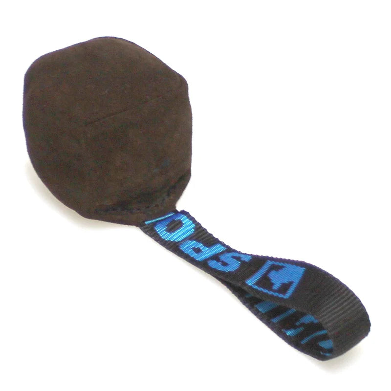 Sporthund Leather Cube Ball with Handle Brown