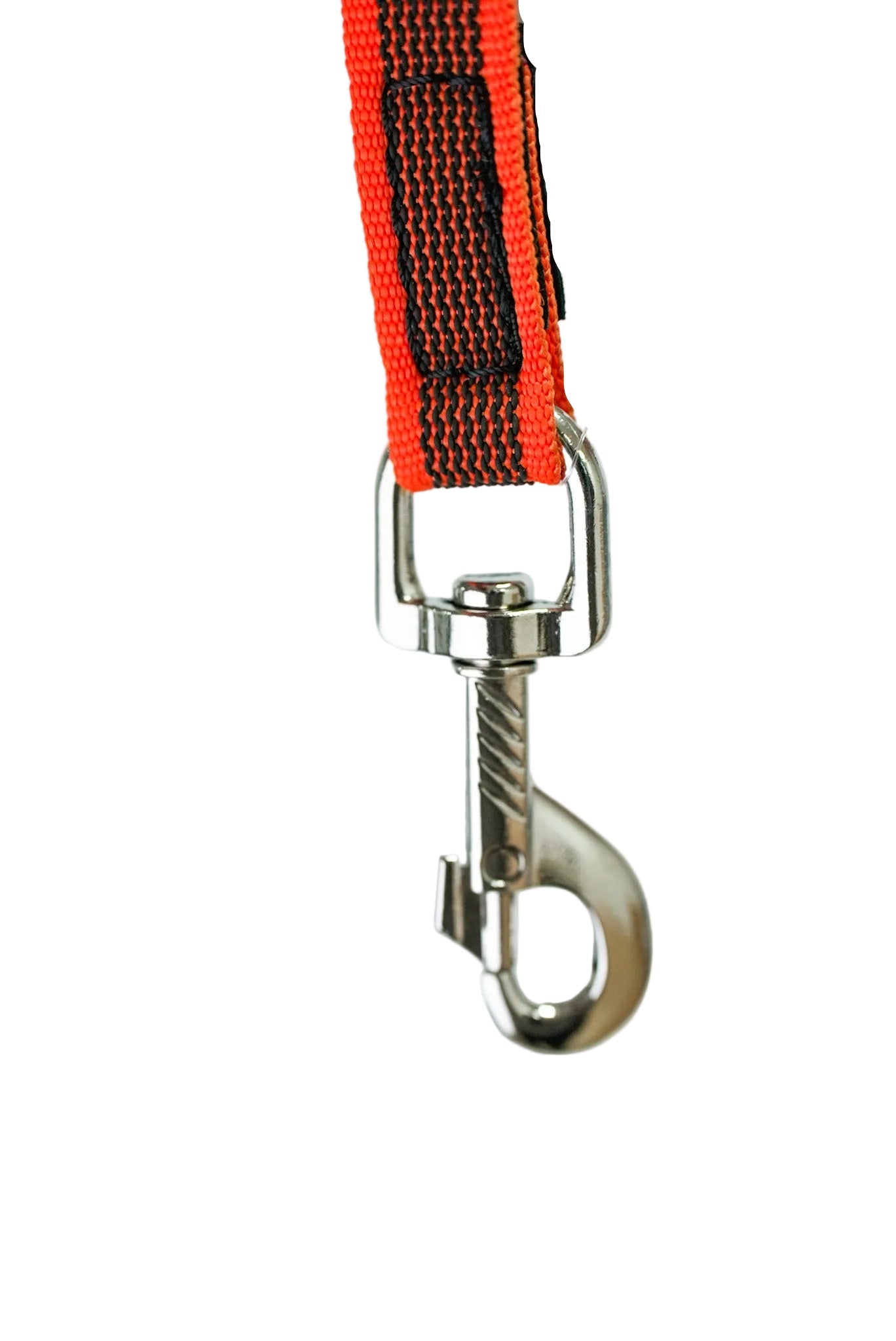Schweikert grippy lead with handle 20mm orange hook clip
