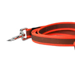 Schweikert grippy lead with handle 20mm orange side